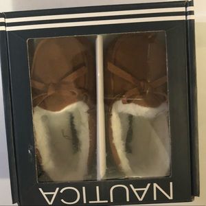 Nautica toddler slip on moccasins